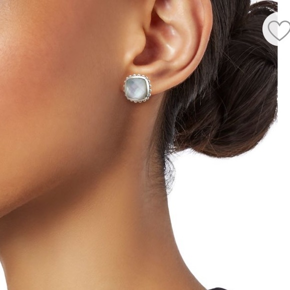 LAGOS Venus SS White Mother-Of-Pearl & Crystal Doublet Stud Earrings - Picture 2 of 8